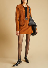 Veste Richard en cuir - Chestnut
