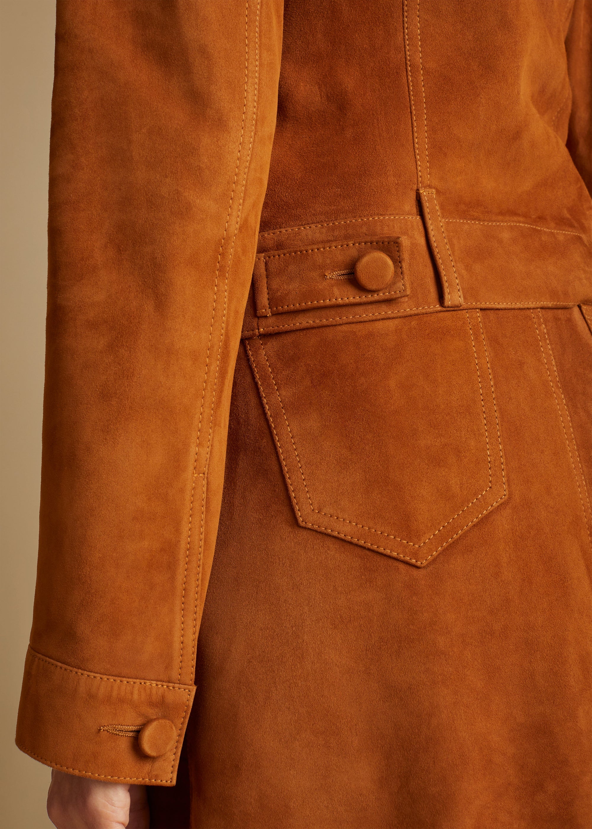 Veste Richard en cuir - Chestnut