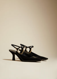 Escarpins Sidney en cuir - Black