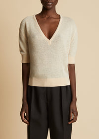 Pull Sierra en cachemire - Custard