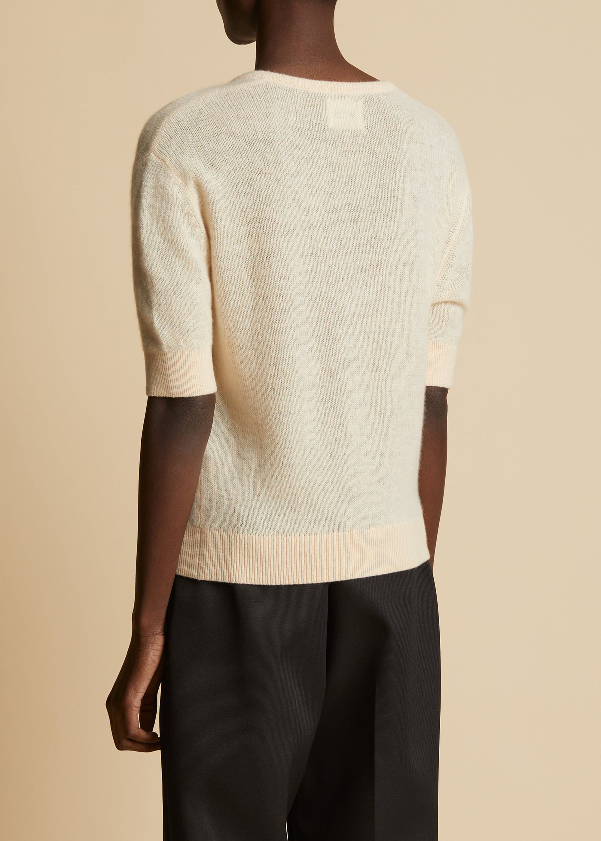 Pull Sierra en cachemire - Custard