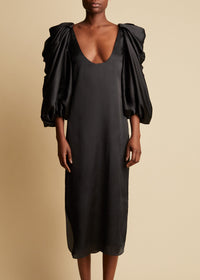 Robe Silva en soie - Black