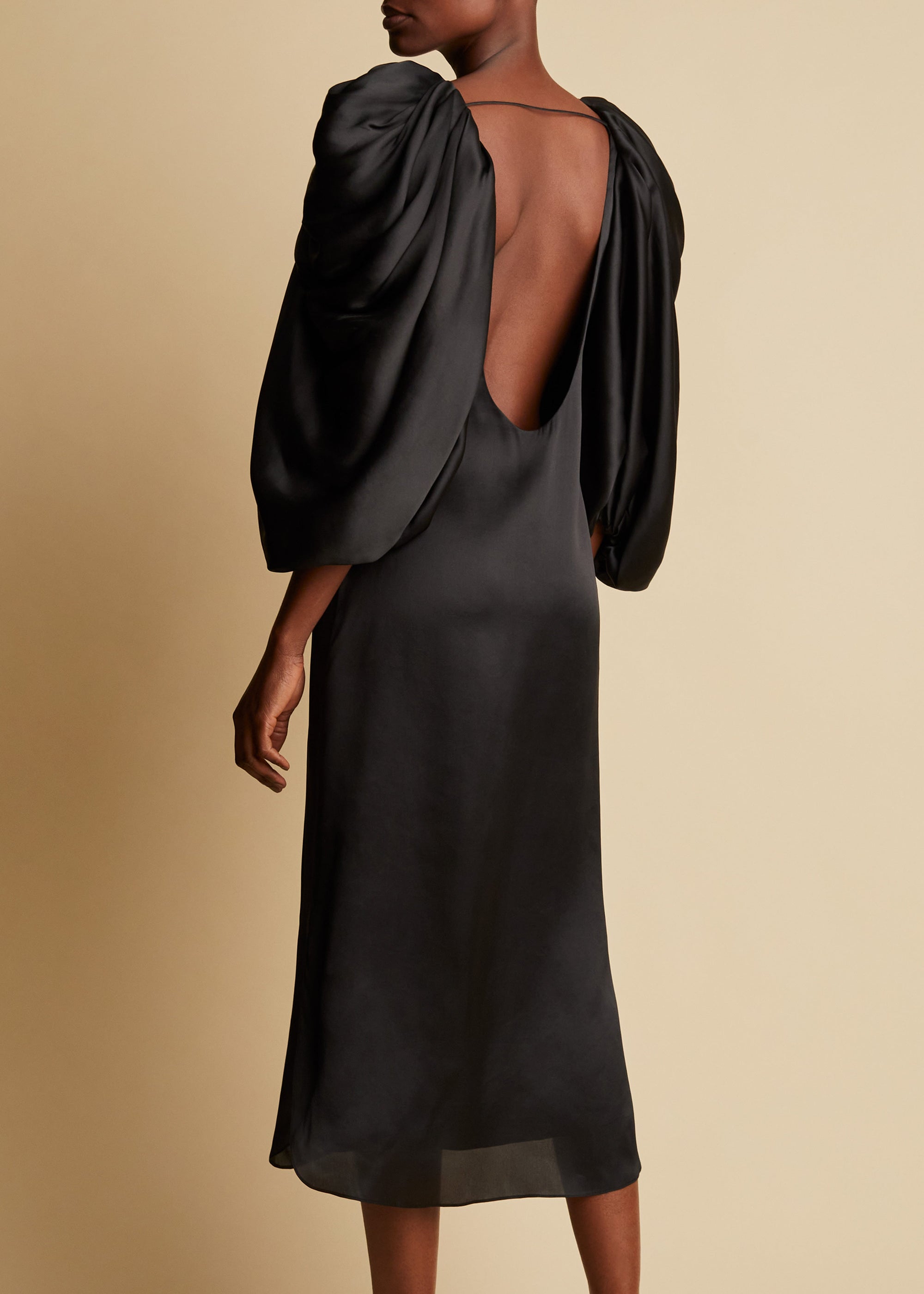 Robe Silva en soie - Black
