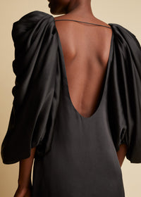 Robe Silva en soie - Black