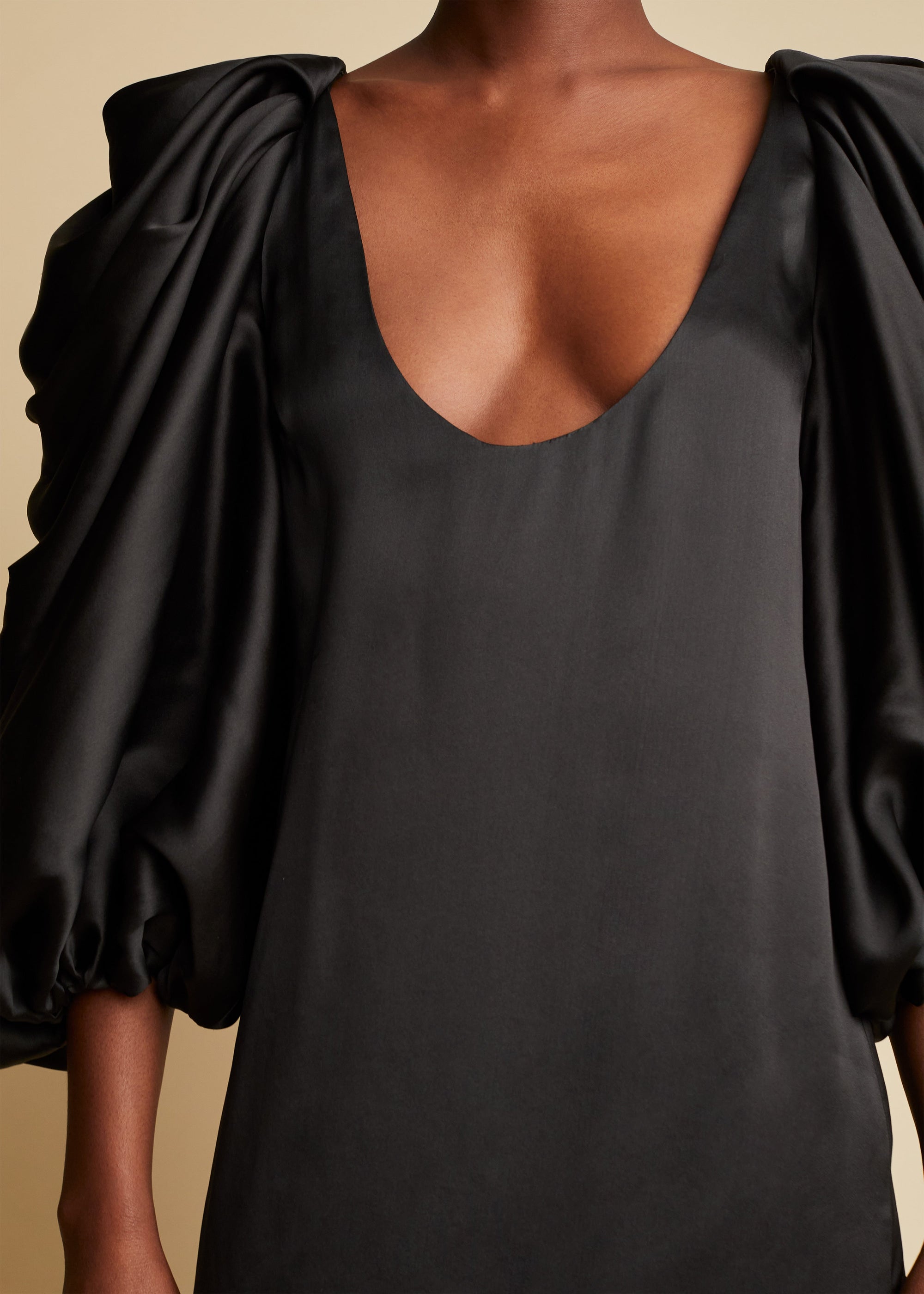 Robe Silva en soie - Black