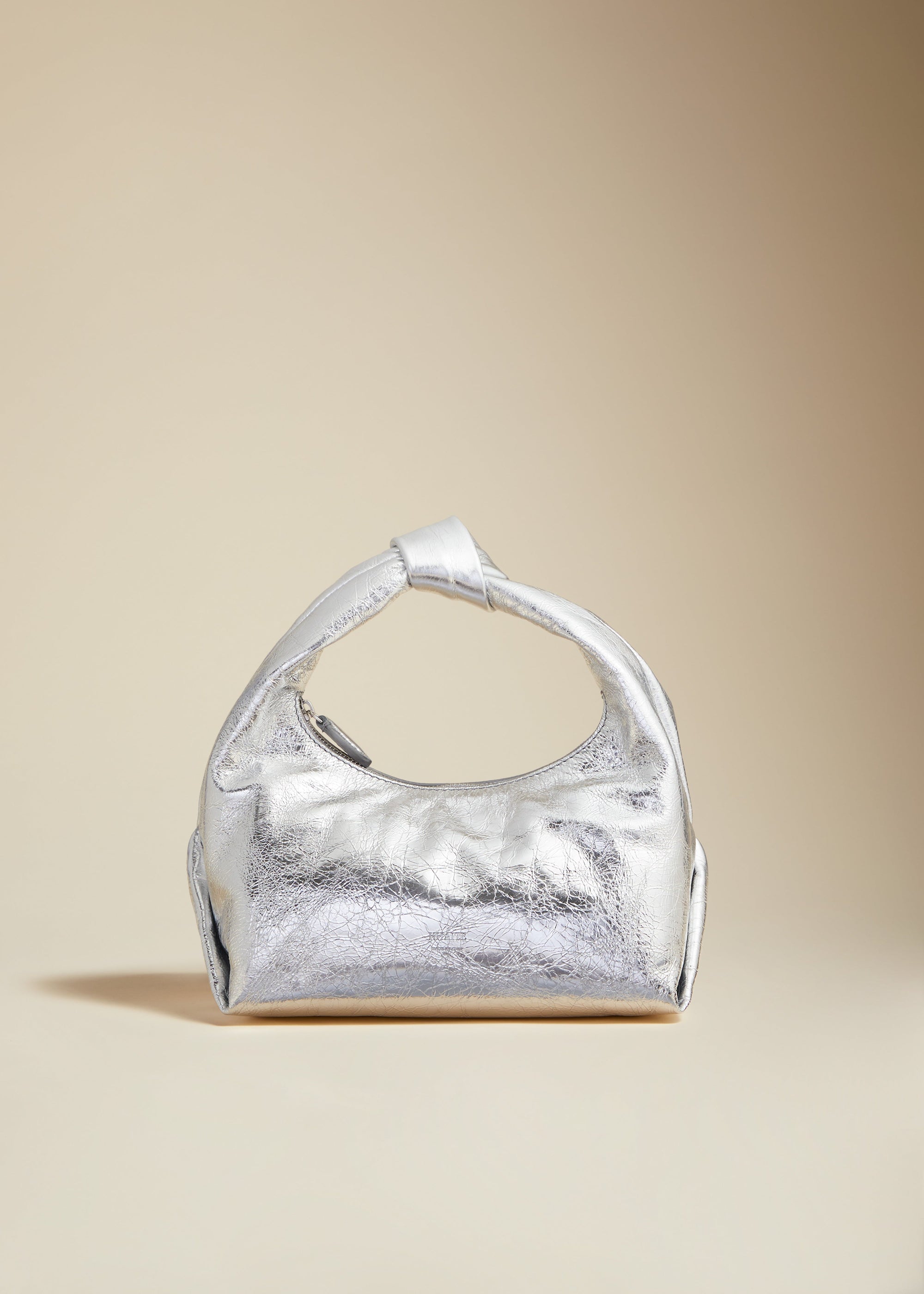 Petit sac à main Small en cuir - Silver