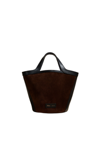 Petit cabas Nora en cuir - Coffee