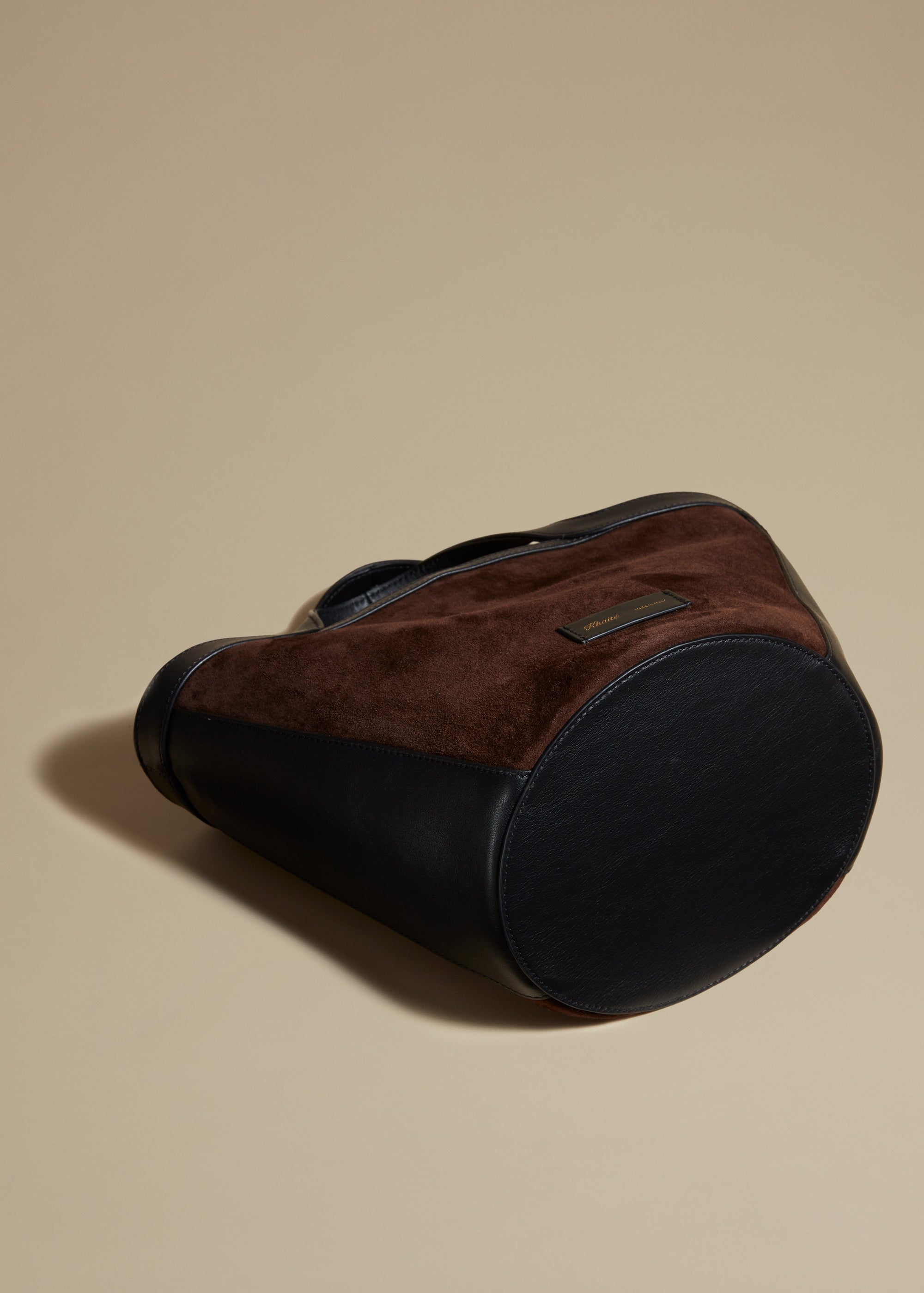Petit cabas Nora en cuir - Coffee