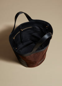 Petit cabas Nora en cuir - Coffee