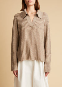 Pull Stella en cachemire - Sepia