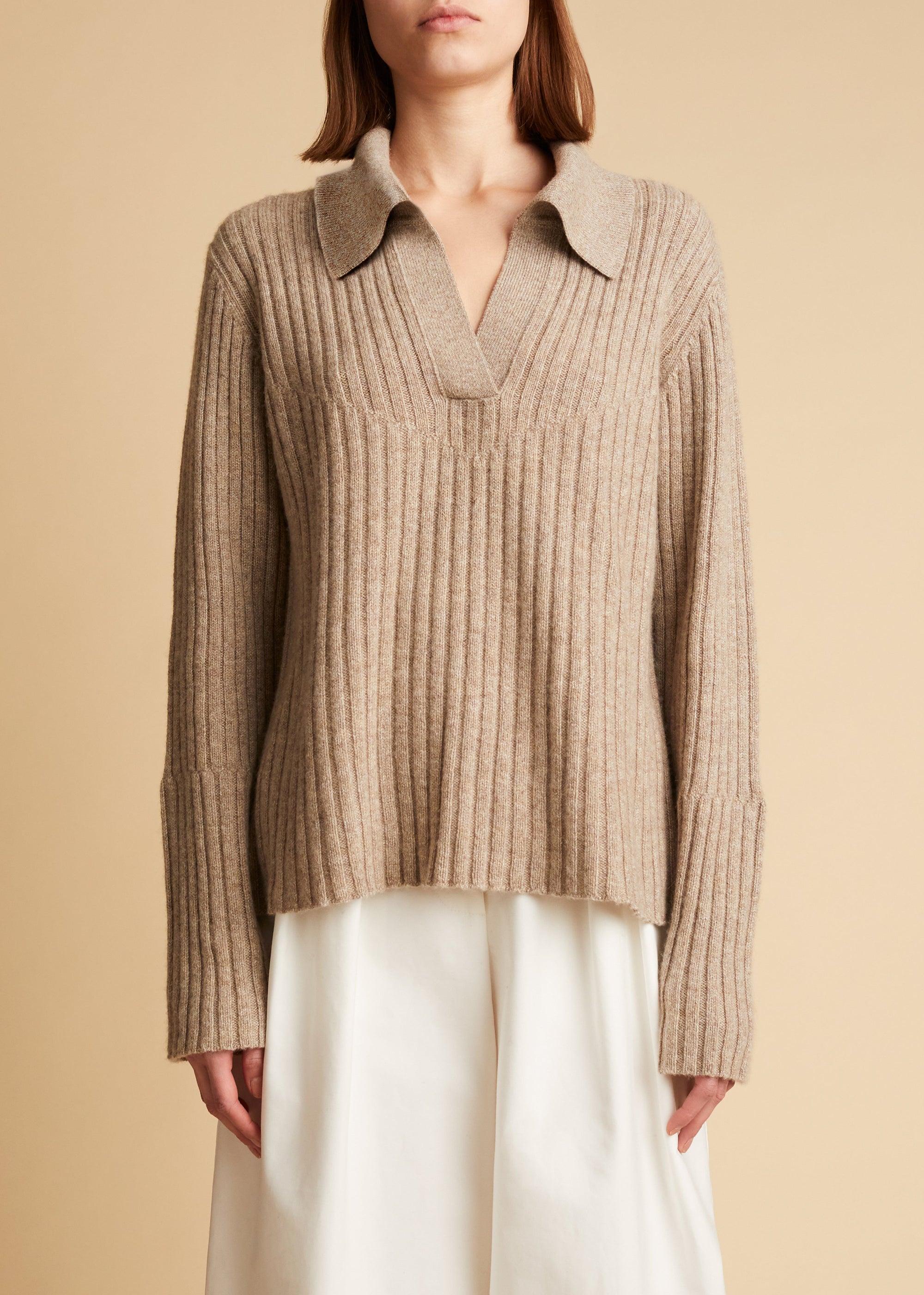 Pull Stella en cachemire - Sepia