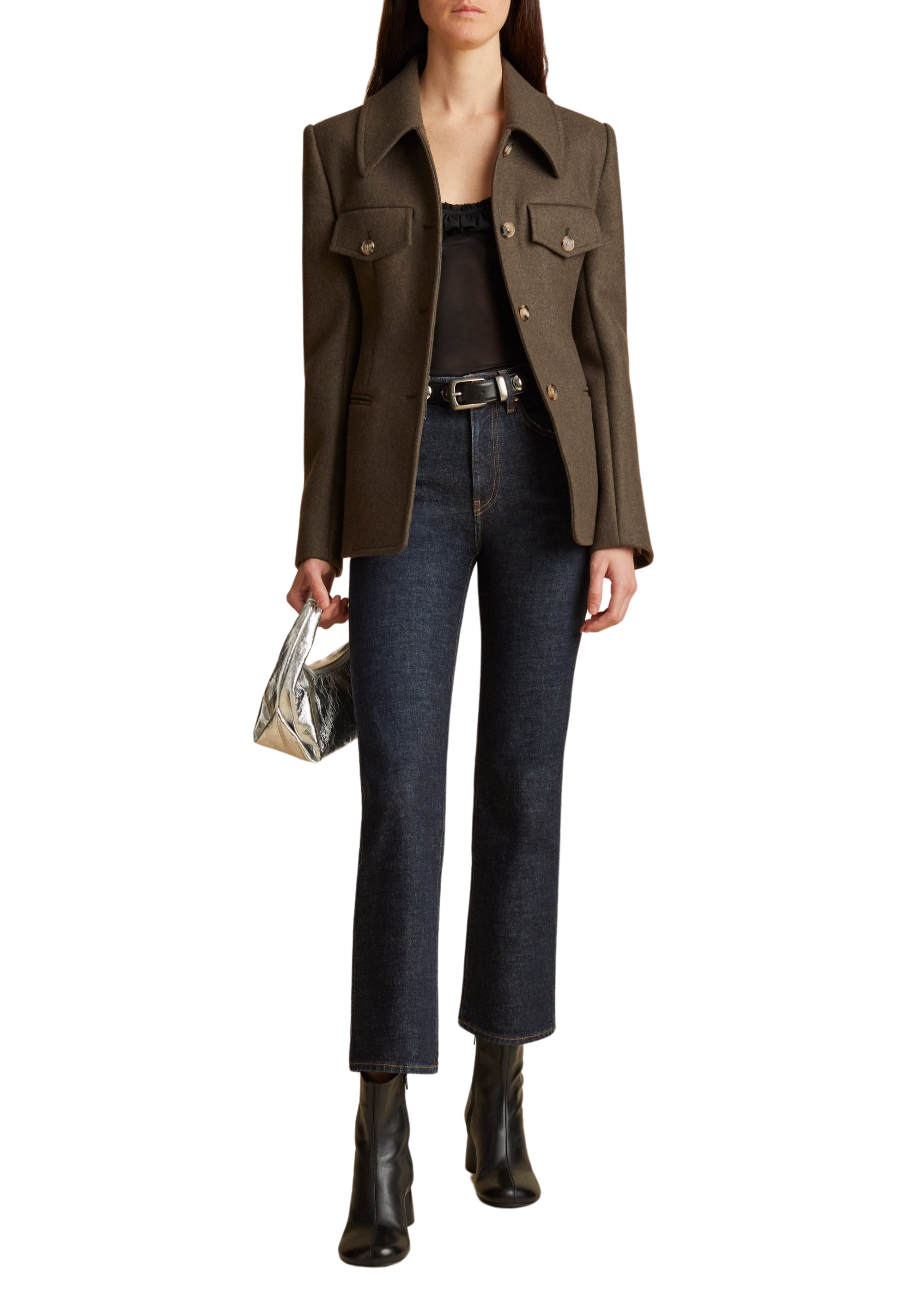 Veste Turley en laine - Army Melange
