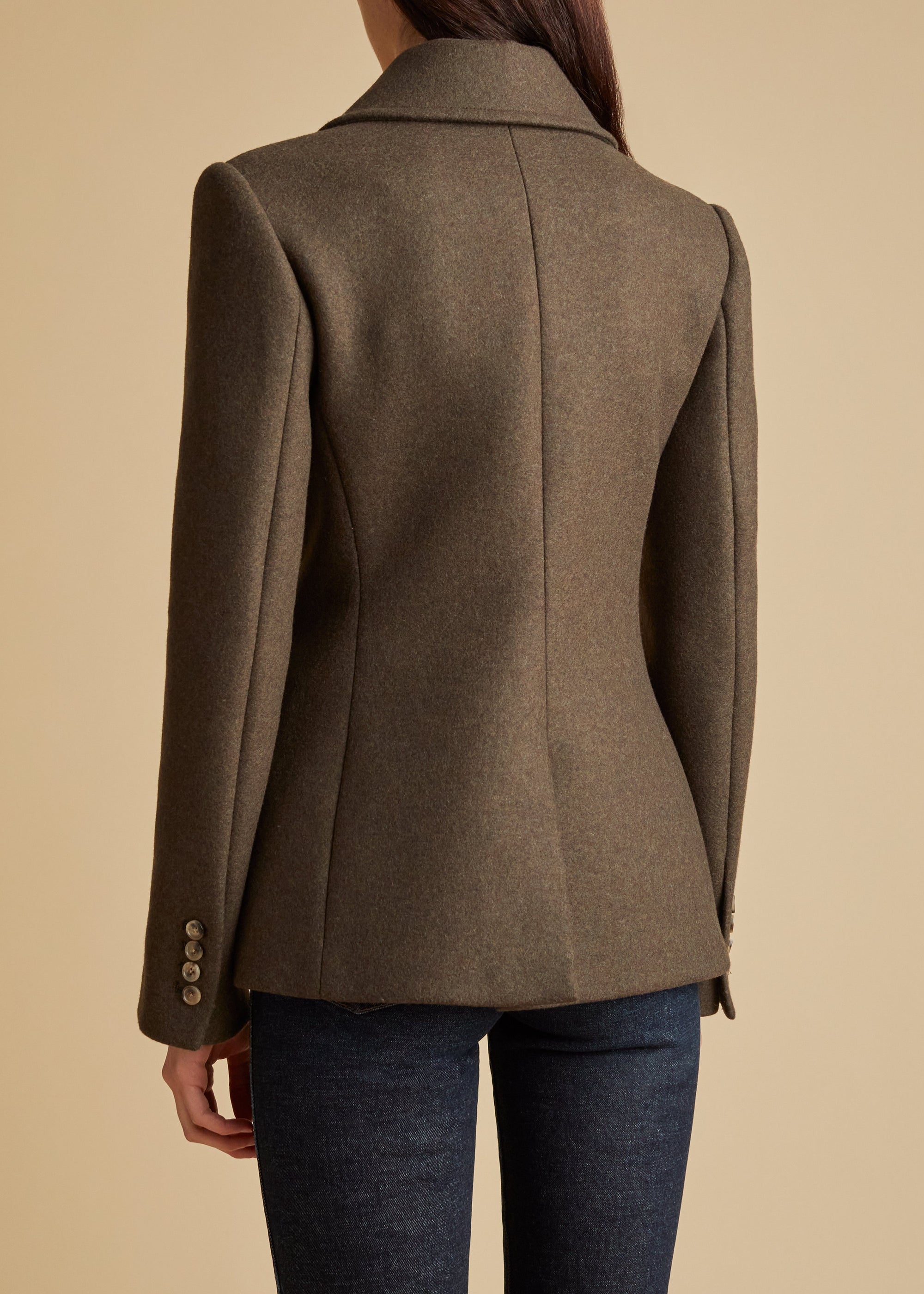 Veste Turley en laine - Army Melange