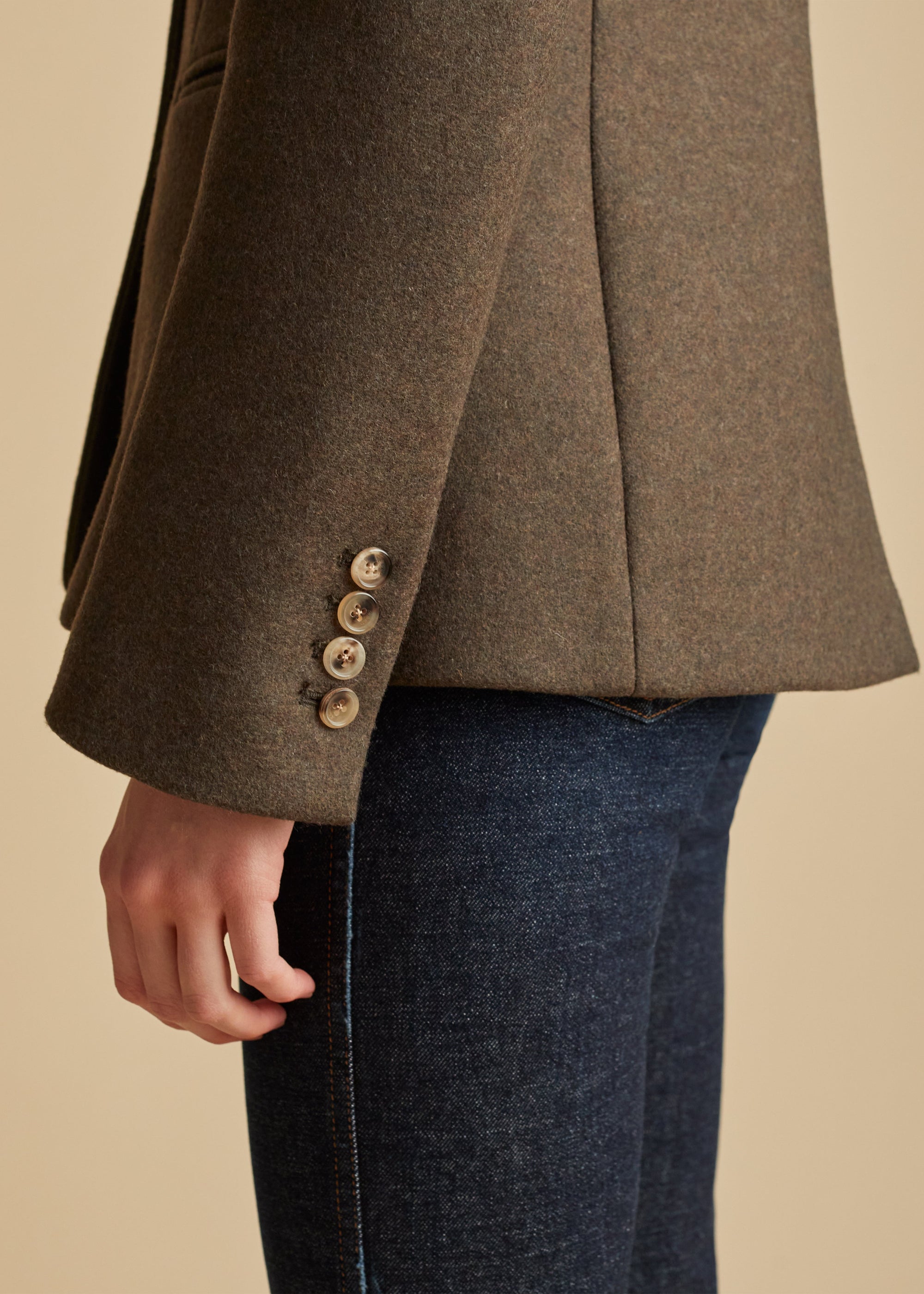 Veste Turley en laine - Army Melange