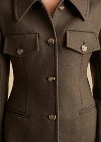 Veste Turley en laine - Army Melange