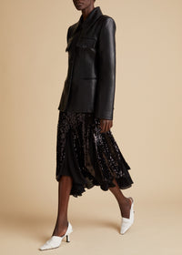 Veste Turley en cuir - Black