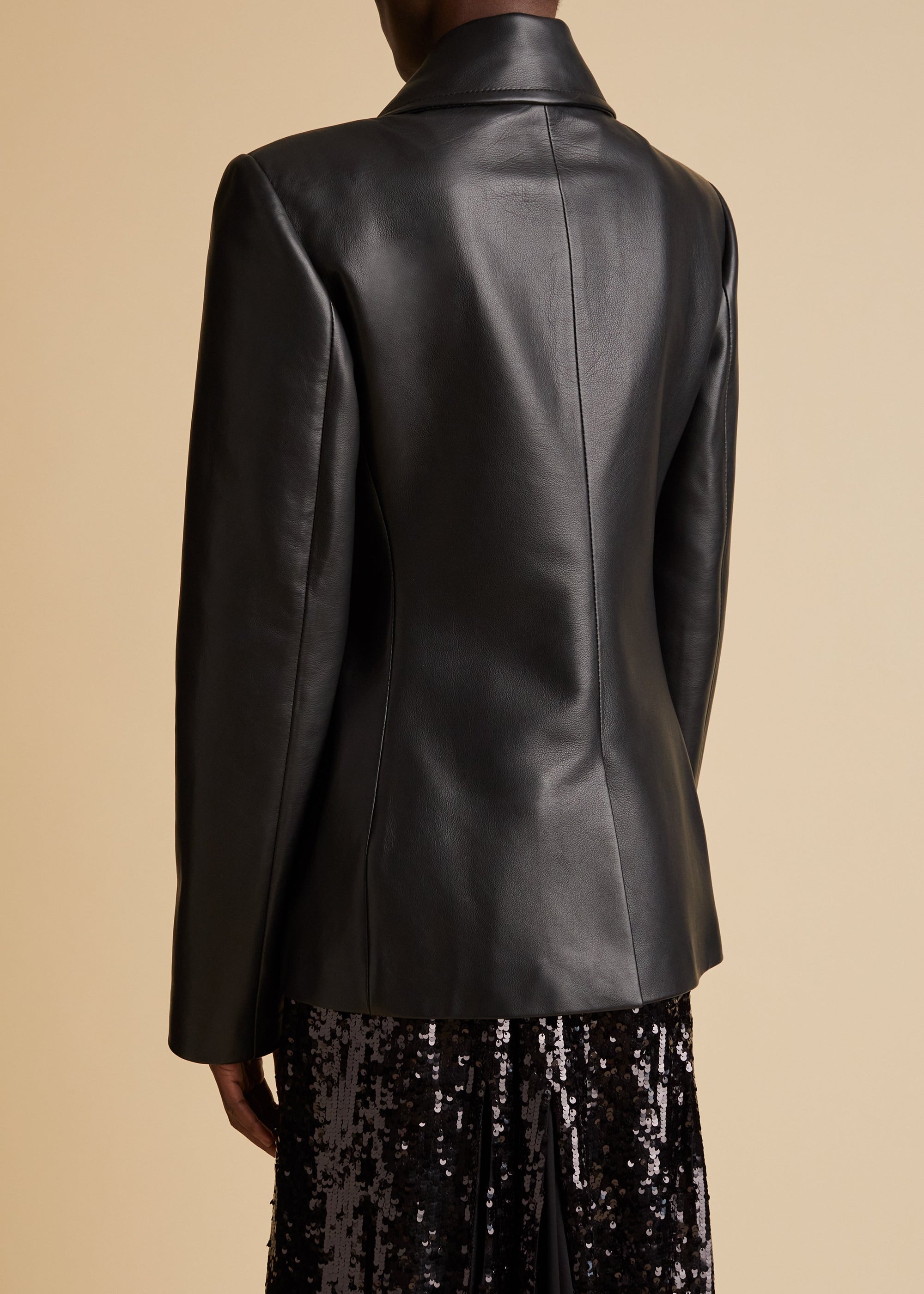 Veste Turley en cuir - Black