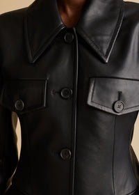 Veste Turley en cuir - Black