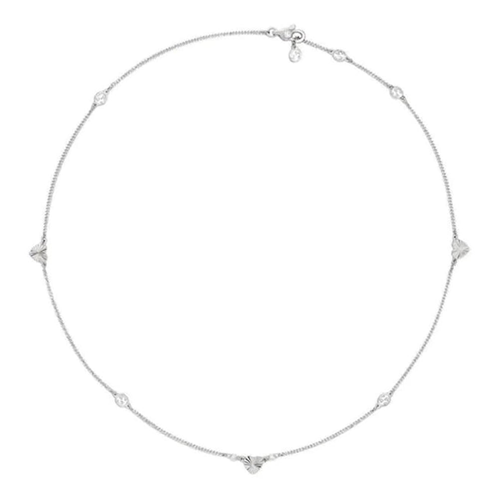 Collier Interlocked G en or blanc 18K & Diamants - White