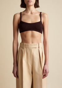 Bralette Vara en cachemire - Rosewood