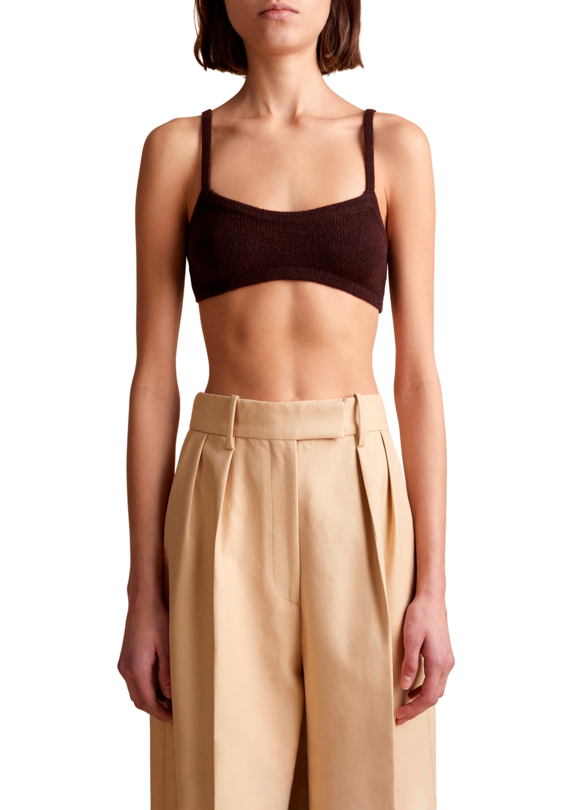 Bralette Vara en cachemire - Rosewood