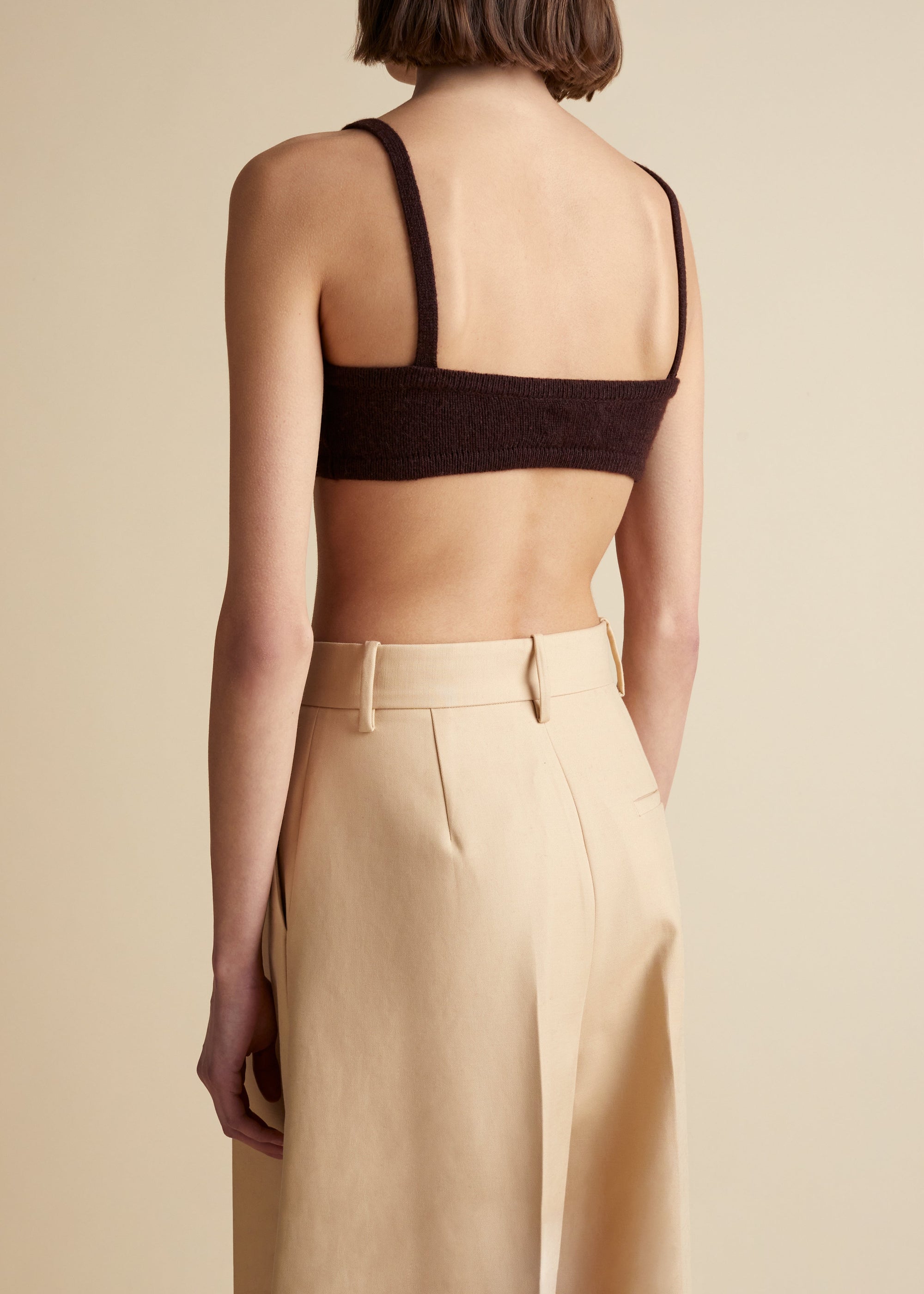 Bralette Vara en cachemire - Rosewood
