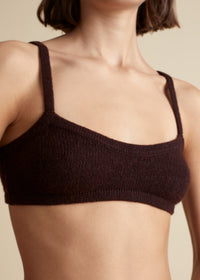 Bralette Vara en cachemire - Rosewood
