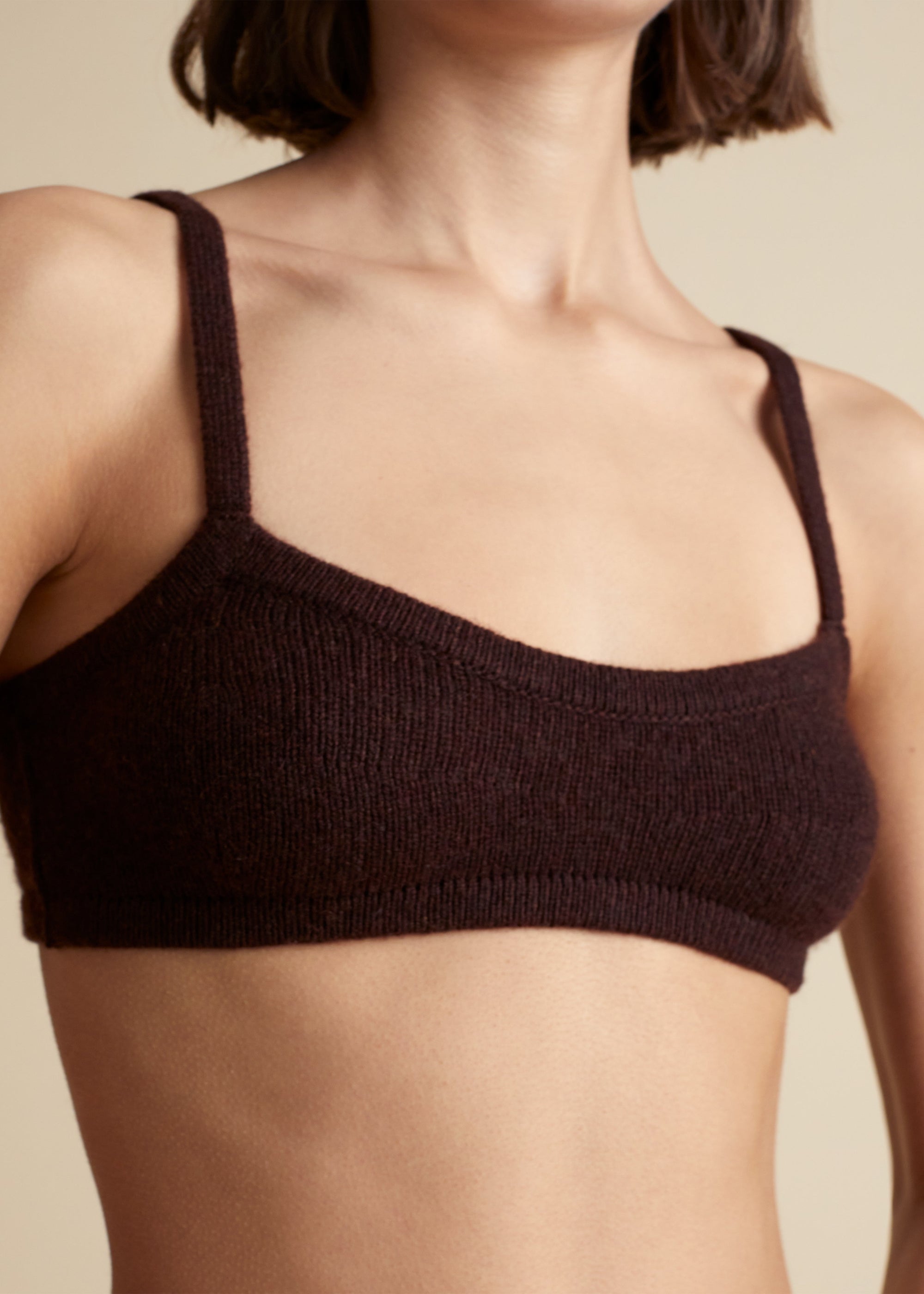 Bralette Vara en cachemire - Rosewood