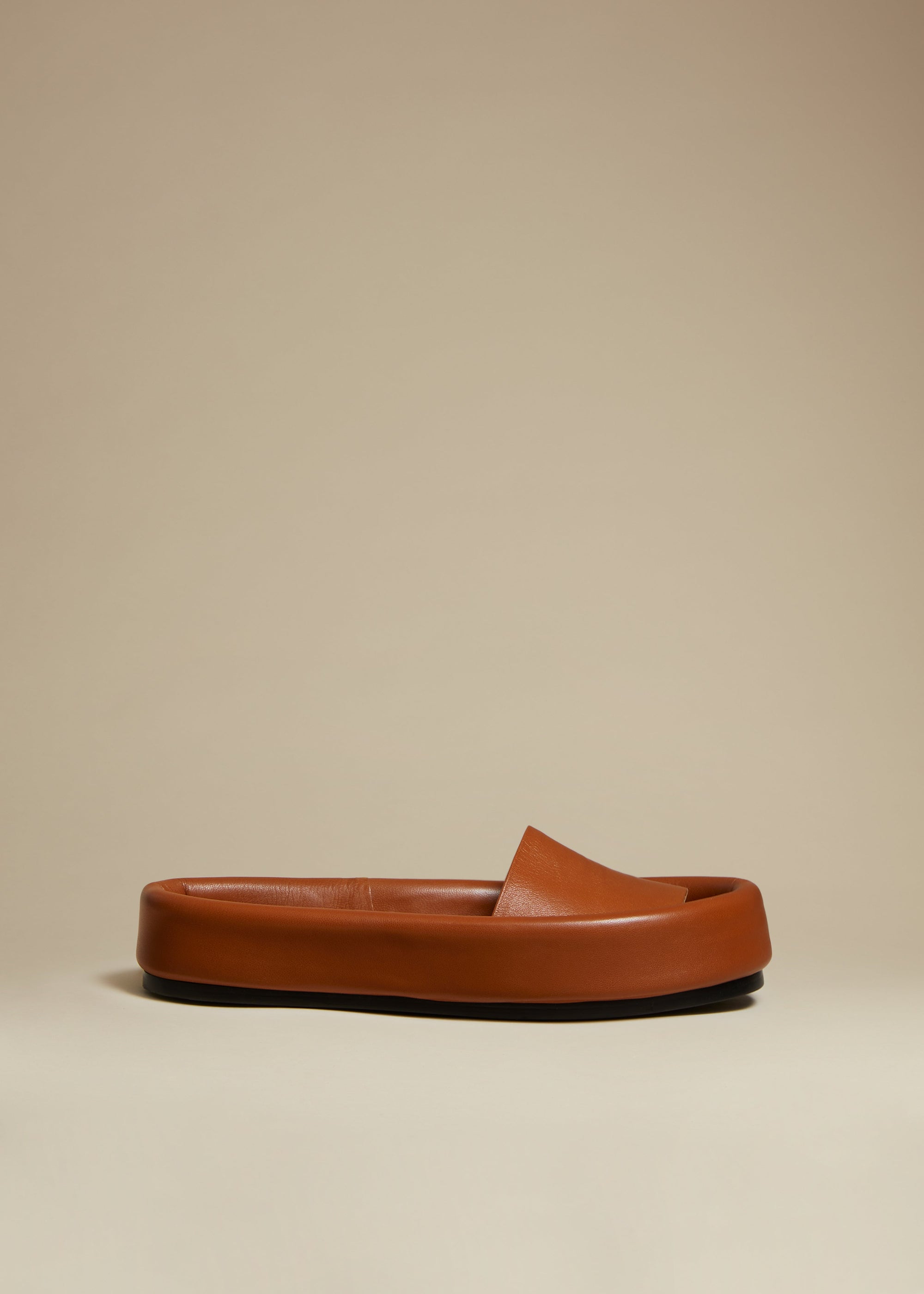 Sandales Venice en cuir - Caramel