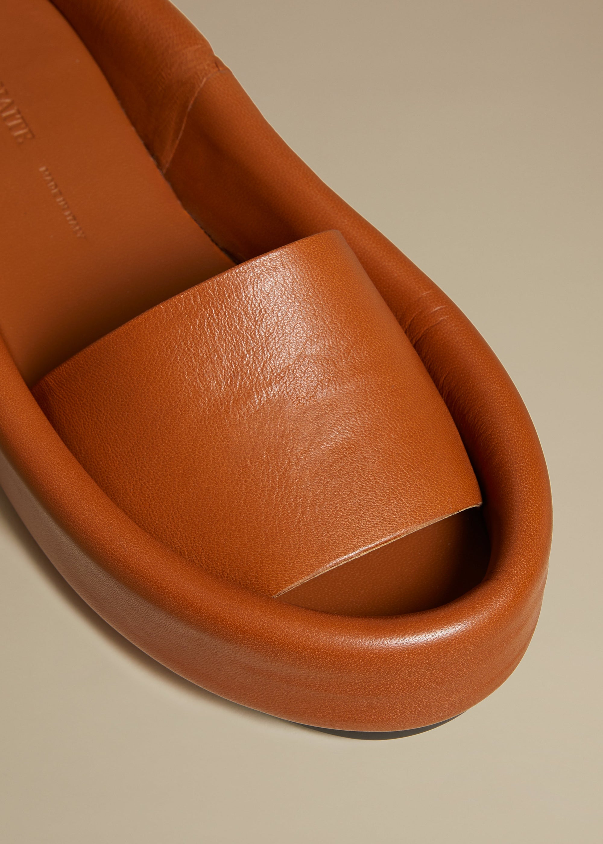 Sandales Venice en cuir - Caramel
