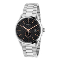 Montre automatique G-Timeless Large en acier - Black
