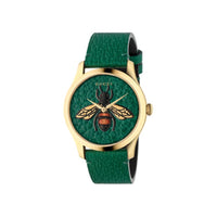 ZNO STOCK Montre à quartz G-Timeless en or jaune PVD - Green