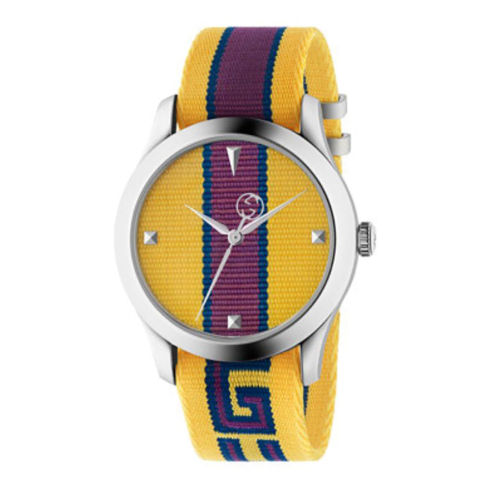 Montre à quartz G-Timeless bicolore en acier - Yellow