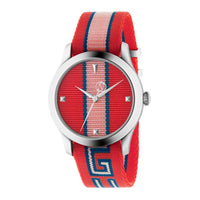 Montre à quartz G-Timeless bicolore en acier - Red