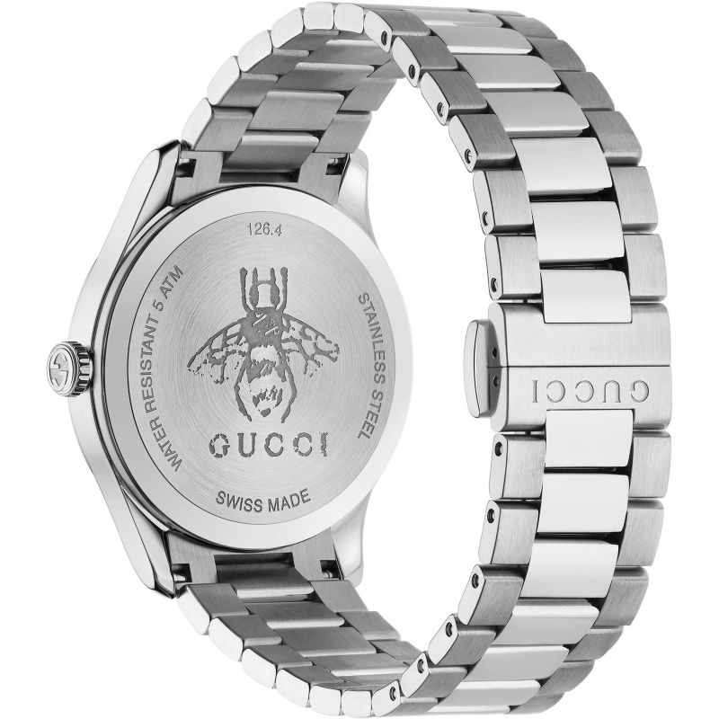 Montre à quartz G-Timeless à cadran abeille en acier - Black Sunbrush