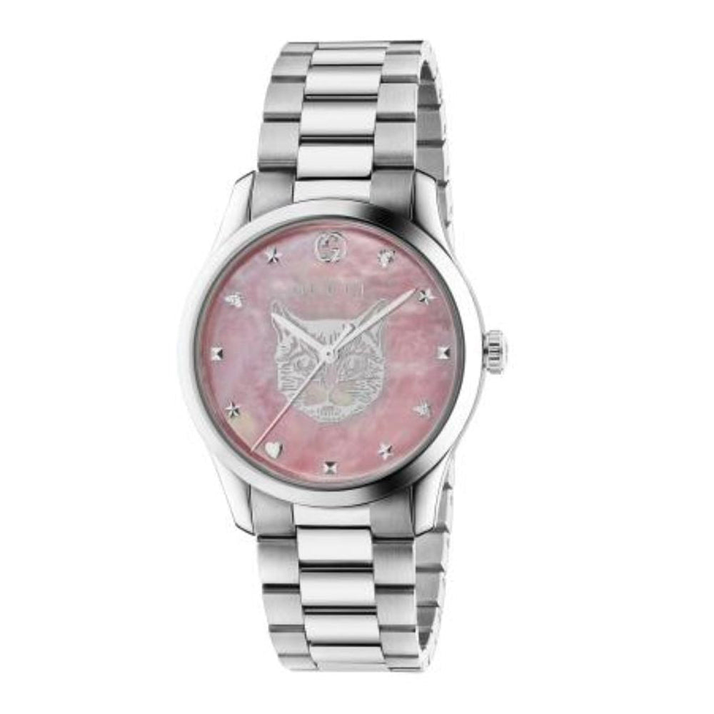 Montre à quartz G-Timeless en acier - Pink