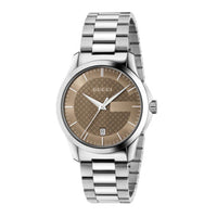 Montre à quartz G-Timeless Medium en acier - Brown