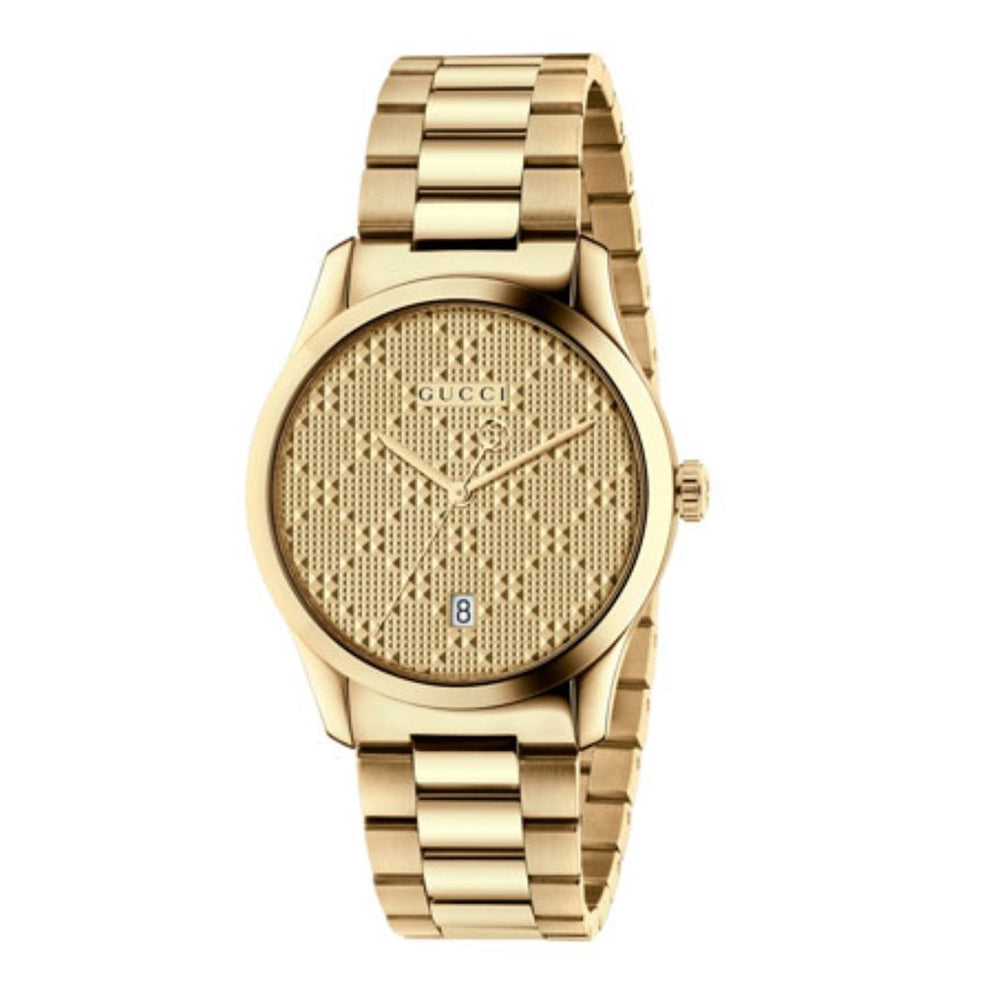 Montre à quartz G-Timeless 38 mm en plaqué or - Yellow