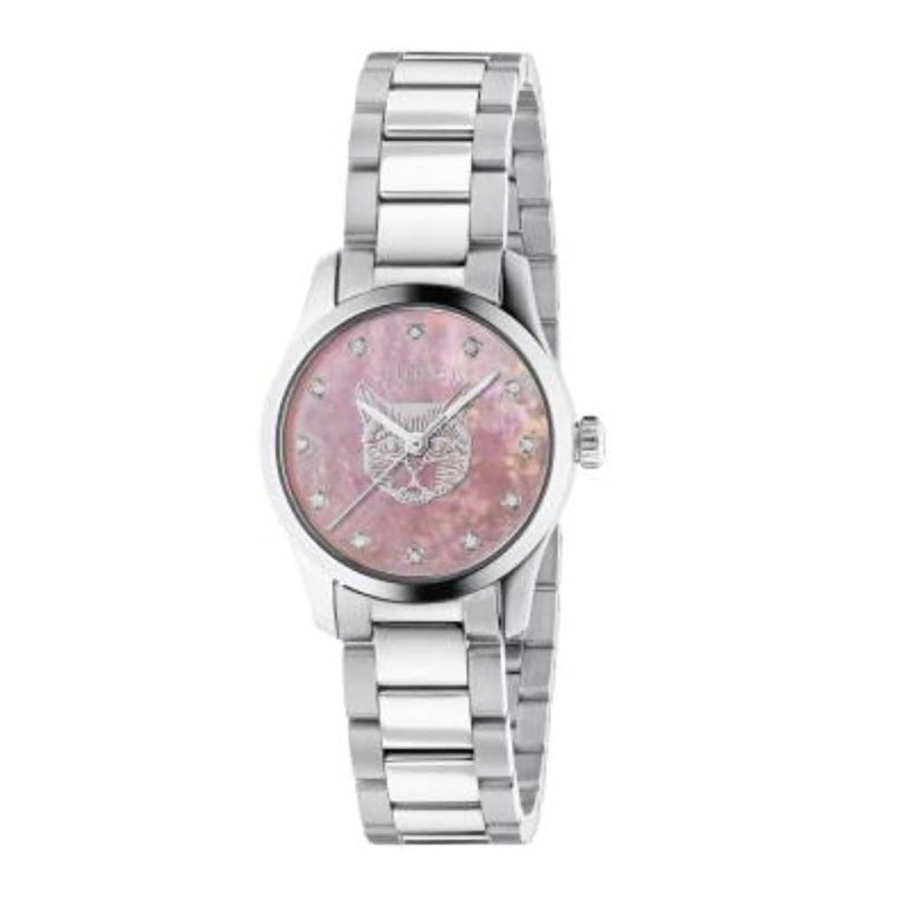 Montre à quartz G-Timeless en acier & Nacre rose - Pink