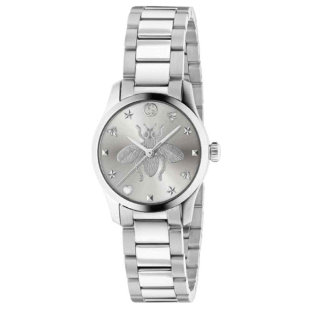 ZNO STOCK Montre à quartz G-Timeless à cadran abeille en acier - Silver