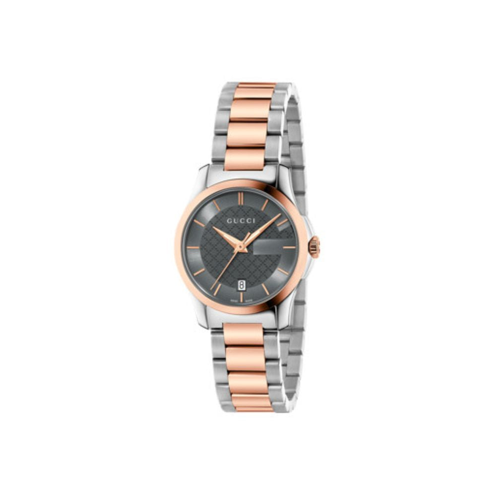 ZNO STOCK Montre à quartz G-Timeless en acier & or rose PVD - Anthracite