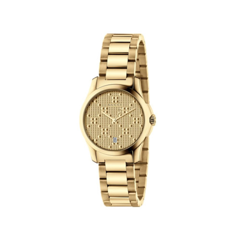 ZNO STOCK Montre à quartz G-Timeless en or jaune PVD - Light Yellow