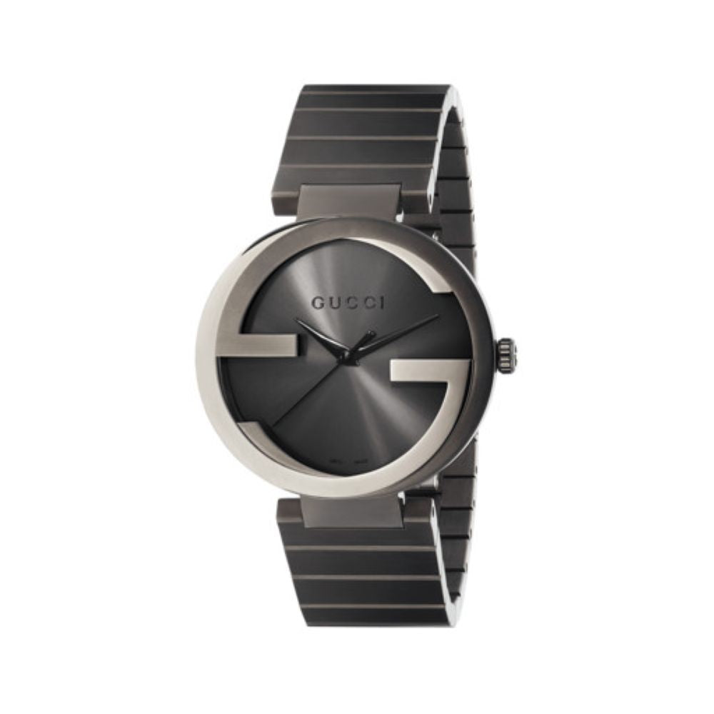 ZNO STOCK Montre à quartz Interlocking en PVD gris - Anthracite