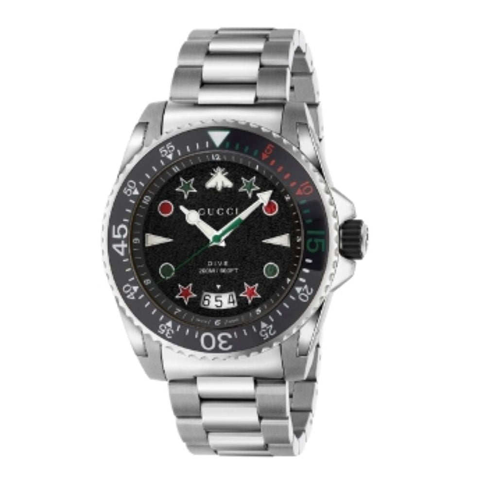 Montre à quartz Gucci Dive en acier - Black