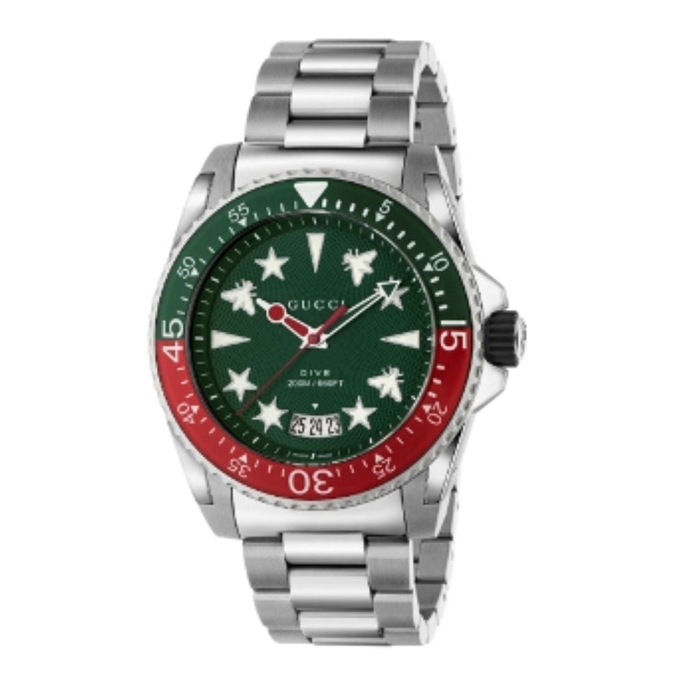 Montre à quartz Gucci Dive en acier - Green