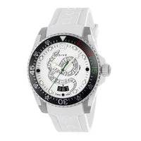 Montre à quartz Gucci Dive à motif serpent en acier & caoutchouc - White