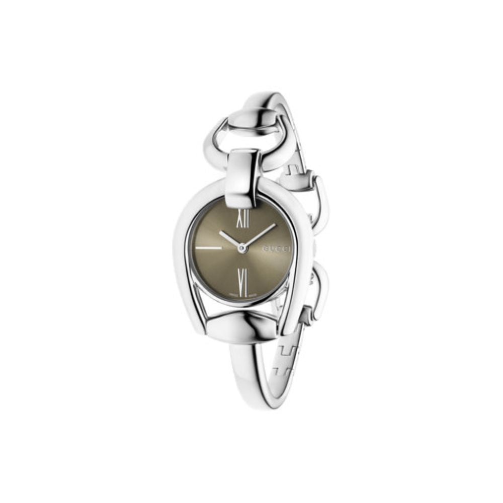 ZNO STOCK Montre à quartz Horsebit en acier - Brown