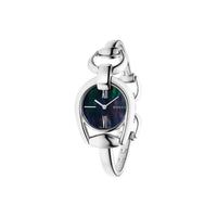 ZNO STOCK Montre à quartz Horsebit en acier & Nacre noire - Black