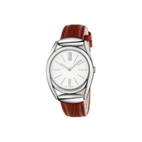 ZNO STOCK Montre à quartz Horsebit Restyled en acier - White & Red
