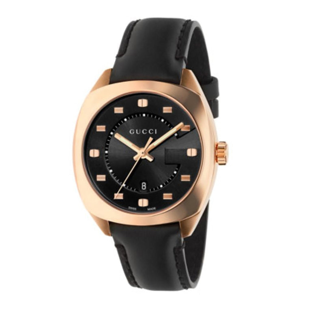 Montre à quartz 2570 Medium en or rose plaqué 18K - Black